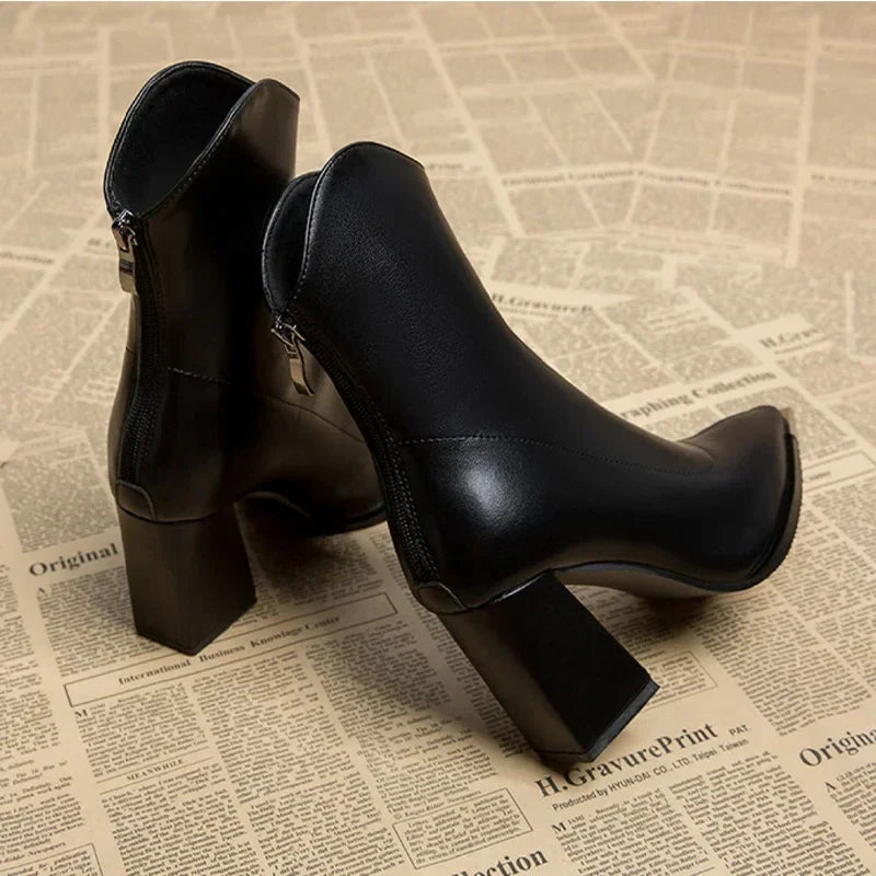 Chrome Tip Chelsea Leather Boot