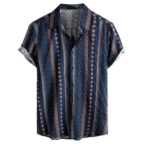 Hawaiian 3D Print Casual Button-Up Shirt
