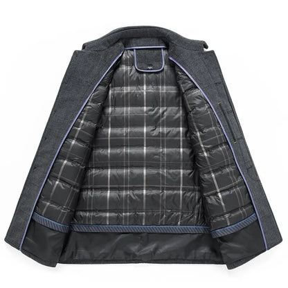 Wellsbury Plaid Over Coat