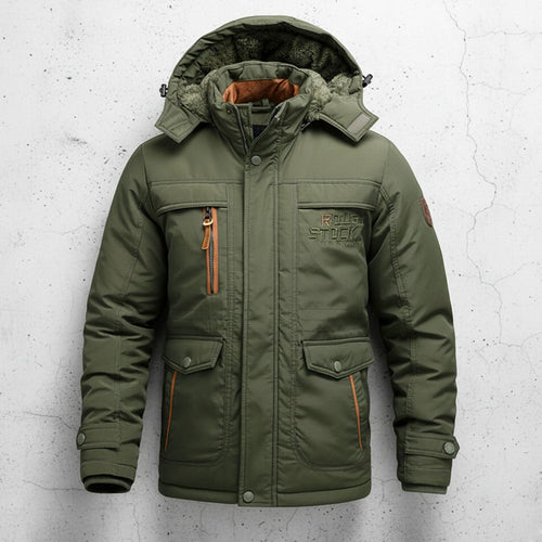 Theodore Hooded Parka | Cargo Pockets Fleece-Lined Parka