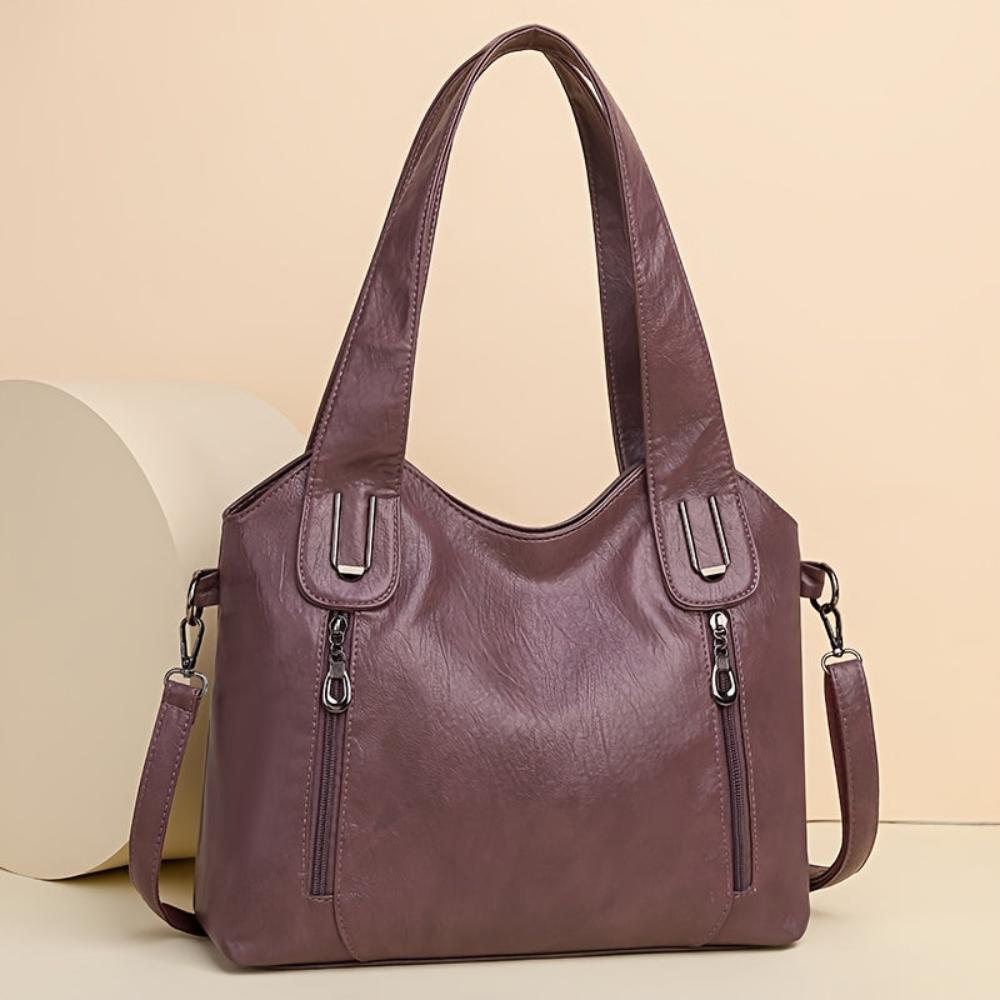 Venice Notte Vegan Handbag | Slouchy Chic Modern-Inspired Shoulder Bag