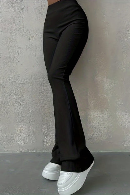 ZARIELLE – Ribbed High-Waist Slim Leggings