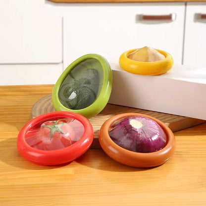 Modern Plastic Food Storage Pods With Transparent Tops