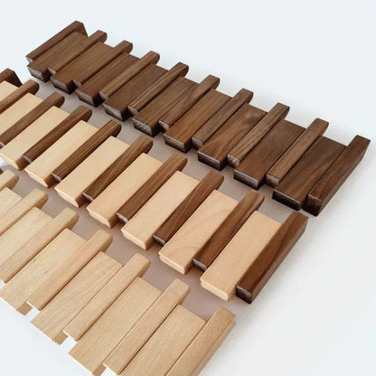 Minimalist Wooden Wall-Mounted Coat Rack