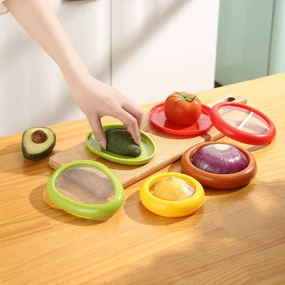 Modern Plastic Food Storage Pods With Transparent Tops