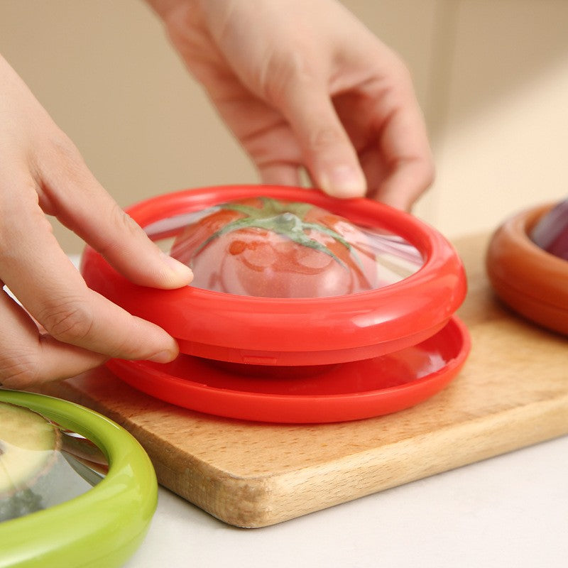 Modern Plastic Food Storage Pods With Transparent Tops